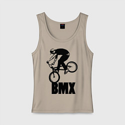 Майка женская хлопок BMX 3, цвет: миндальный