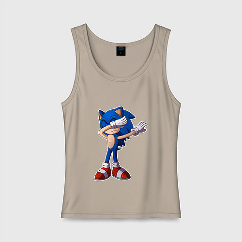 Женская майка Sonic dab / Миндальный – фото 1