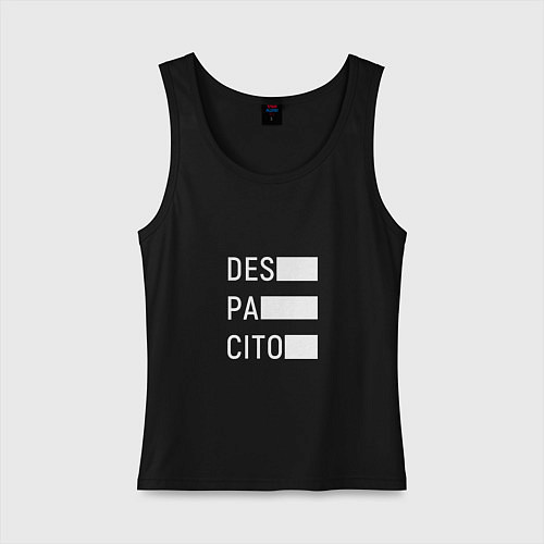 Женская майка Despacito Lines / Черный – фото 1