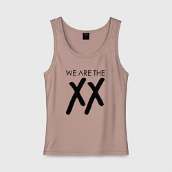 Майка женская хлопок We are the XX, цвет: пыльно-розовый