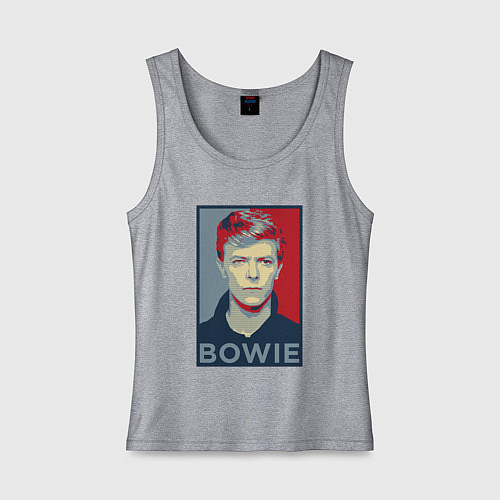 Женская майка Bowie Poster / Меланж – фото 1