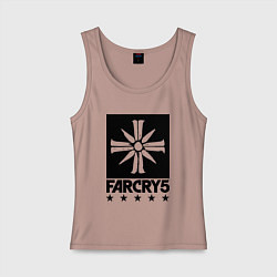 Майка женская хлопок Eden's Gate: Far Cry 5, цвет: пыльно-розовый