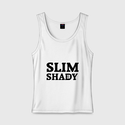Женская майка Slim Shady: Big E / Белый – фото 1