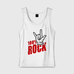 Женская майка 100% Rock