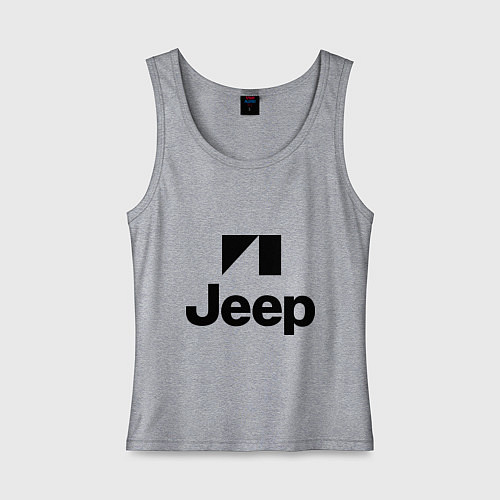 Женская майка Jeep logo / Меланж – фото 1