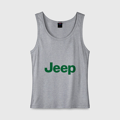 Женская майка Logo Jeep / Меланж – фото 1