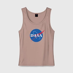 Майка женская хлопок NASA: Dasa, цвет: пыльно-розовый