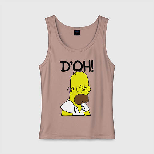 Женская майка Doh! / Пыльно-розовый – фото 1