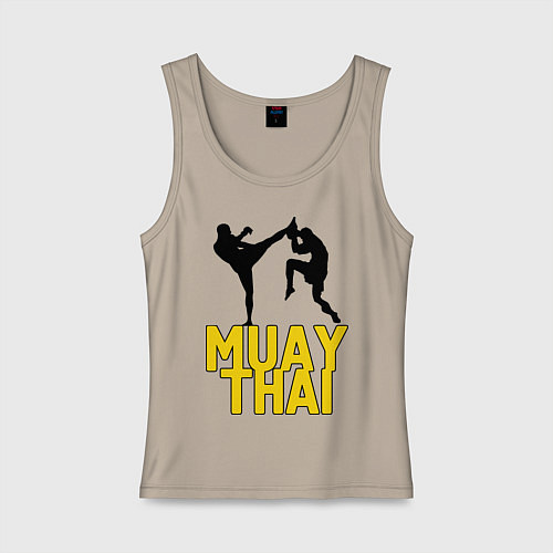 Женская майка Muay Thai / Миндальный – фото 1