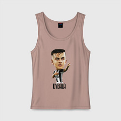 Майка женская хлопок Dybala, цвет: пыльно-розовый