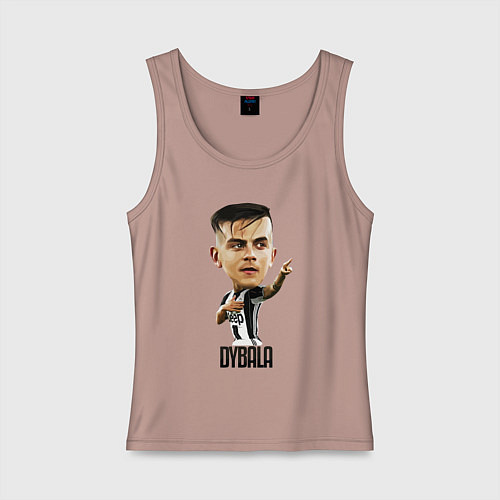 Женская майка Dybala / Пыльно-розовый – фото 1