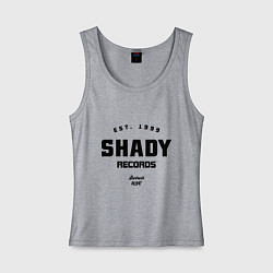 Майка женская хлопок Shady records, цвет: меланж