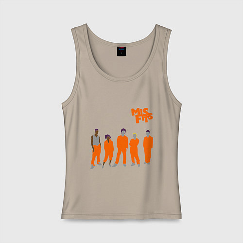 Женская майка Misfits Orange / Миндальный – фото 1