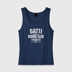 Майка женская хлопок Gatti Boxing Club, цвет: тёмно-синий