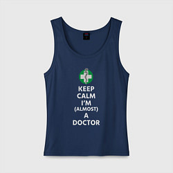 Женская майка Keep calm I??m a doctor