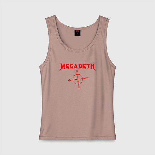 Женская майка Megadeth / Пыльно-розовый – фото 1