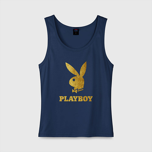 Женская майка PLAYBOY GOLD / Тёмно-синий – фото 1
