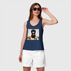 Майка женская хлопок Борат диктатор Z, цвет: тёмно-синий — фото 2