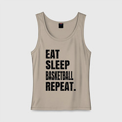 Женская майка EAT SLEEP BASKETBALL REPEAT