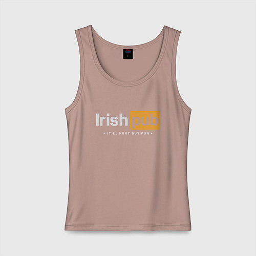 Женская майка Irish Pub / Пыльно-розовый – фото 1