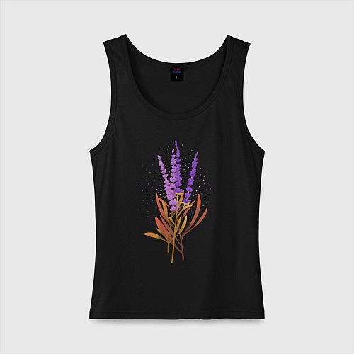 Женская майка Лаванда / Черный – фото 1