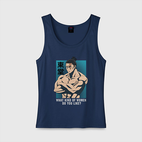 Женская майка Тодо / Тёмно-синий – фото 1