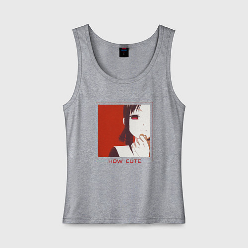 Женская майка Kaguya How Cute / Меланж – фото 1