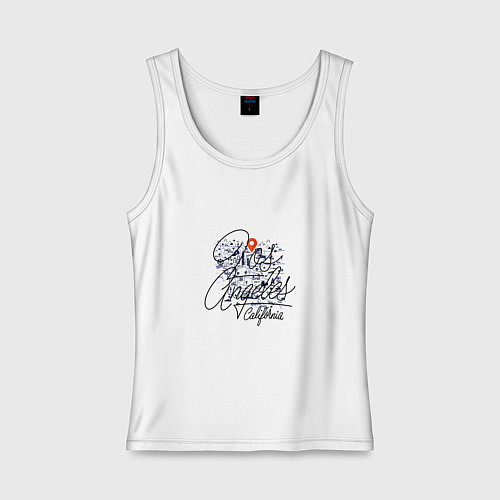 Женская майка Лос-Анджелес / Белый – фото 1