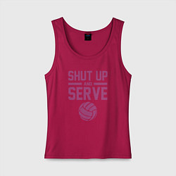 Женская майка Shut Up And Serve