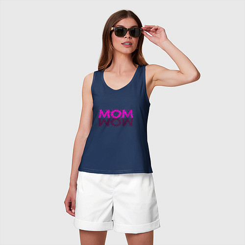 Женская майка MOM / Тёмно-синий – фото 3
