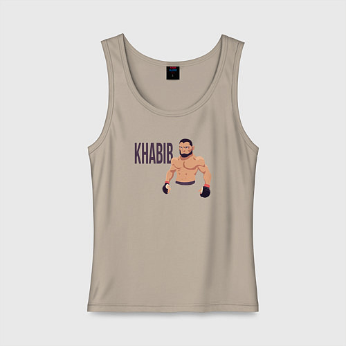 Женская майка Боец Хабиб / Миндальный – фото 1