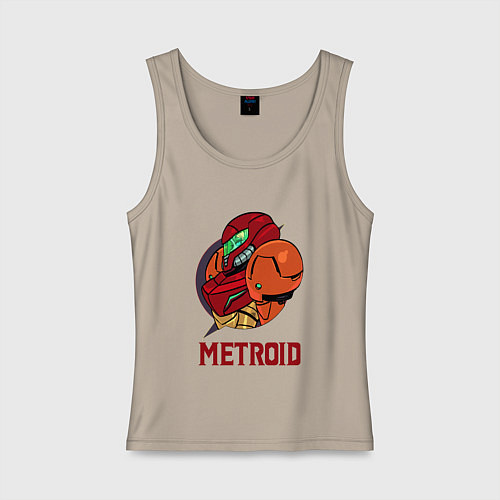 Женская майка Самус Метроид / Миндальный – фото 1