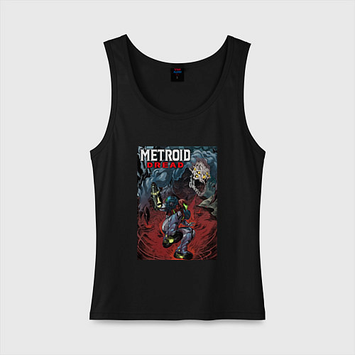 Женская майка BOSS FIGHT POSTER / Черный – фото 1