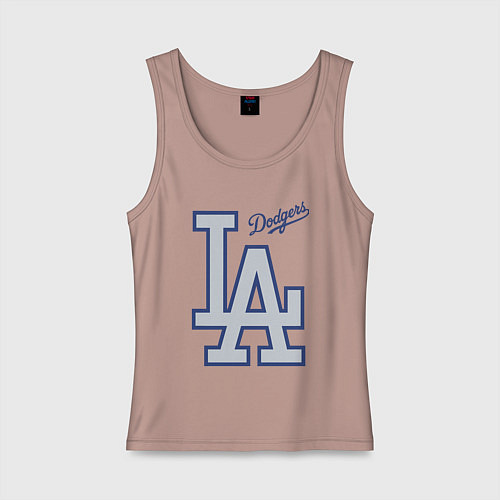 Женская майка Los Angeles Dodgers - baseball team / Пыльно-розовый – фото 1