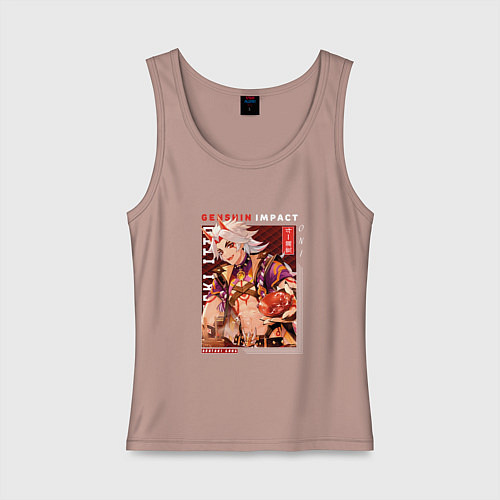 Женская майка Итто Аратаки Arataki Itto, Genshin Impact Геншин и / Пыльно-розовый – фото 1