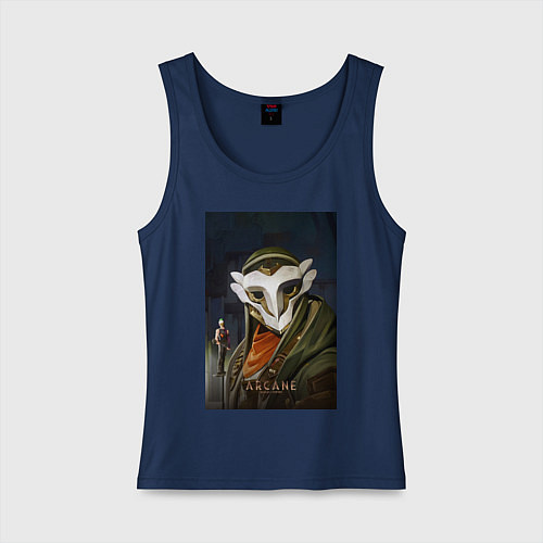 Женская майка Аркейн Экко / Тёмно-синий – фото 1