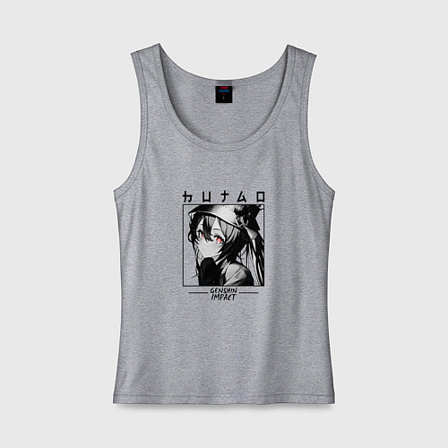 Женская майка Ху Тао Hu Tao, Genshin Impact / Меланж – фото 1