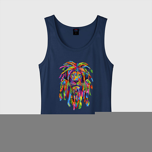 Женская майка Lion dreaD / Тёмно-синий – фото 1