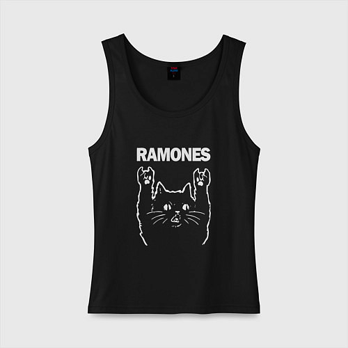 Женская майка RAMONES, РАМОНЕС / Черный – фото 1