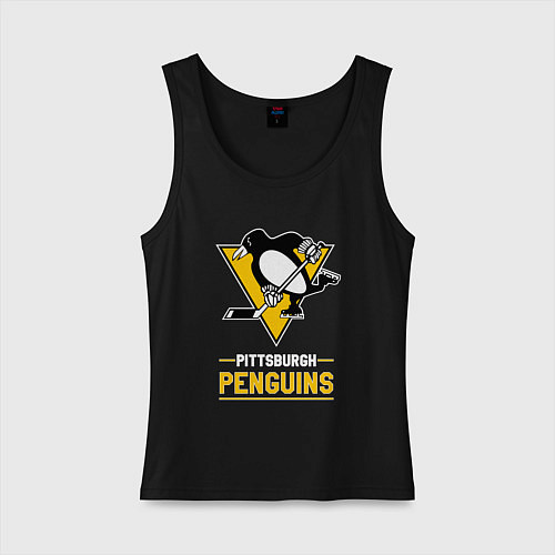 Женская майка Питтсбург Пингвинз , Pittsburgh Penguins / Черный – фото 1