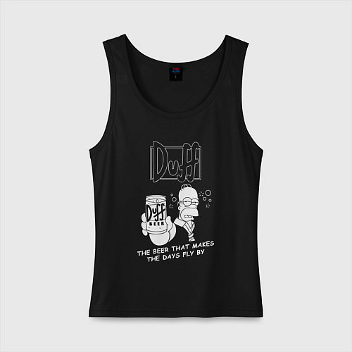 Женская майка DUFF, SIMPSONS, Симпсоны / Черный – фото 1