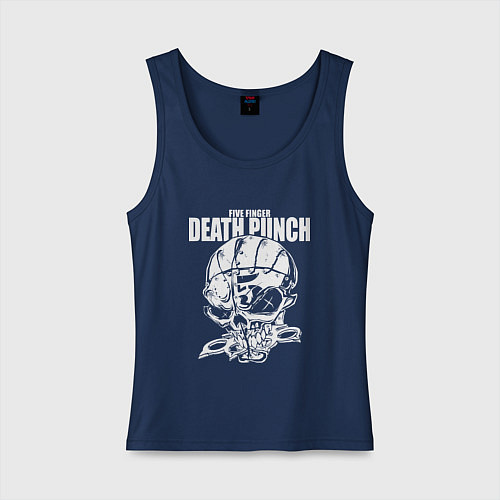 Женская майка Five Finger Death Punch Groove metal / Тёмно-синий – фото 1