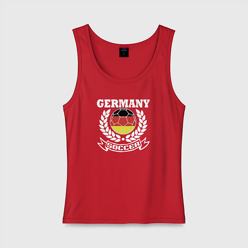 Женская майка Футбол Германия / Красный – фото 1
