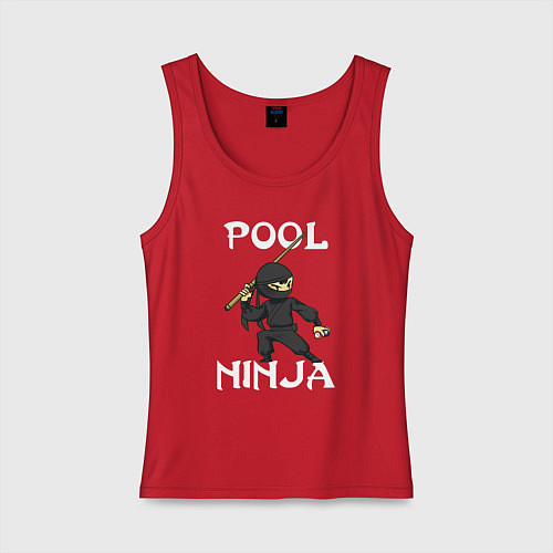 Женская майка POOL NINJA / Красный – фото 1