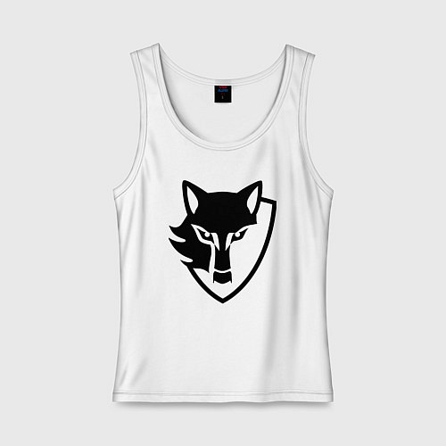 Женская майка Wolf Emblem / Белый – фото 1
