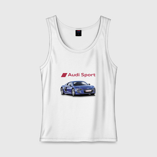 Женская майка Audi sport Racing / Белый – фото 1