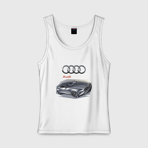 Женская майка Audi Concept / Белый – фото 1