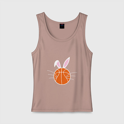 Женская майка Basketball Bunny / Пыльно-розовый – фото 1