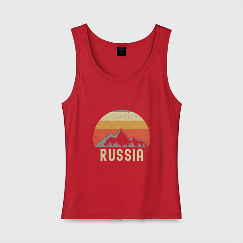 Женская майка Russia - Nature / Красный – фото 1