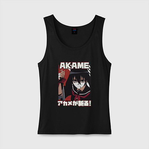 Женская майка Грозная Акамэ / Черный – фото 1